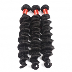 【12A 3PCS】Malaysian Loose Curly 3 bundles Virgin Loose Deep Wave Human Hair
