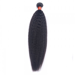 【12A 1PCS】Kinky Straight Virgin Human Peruvian Hair High Quality Hair Bundles