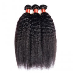 【12A 3PCS】Malaysian Kinky Straight Virgin Human Hair 3 bundles High Quality Hair Bundles