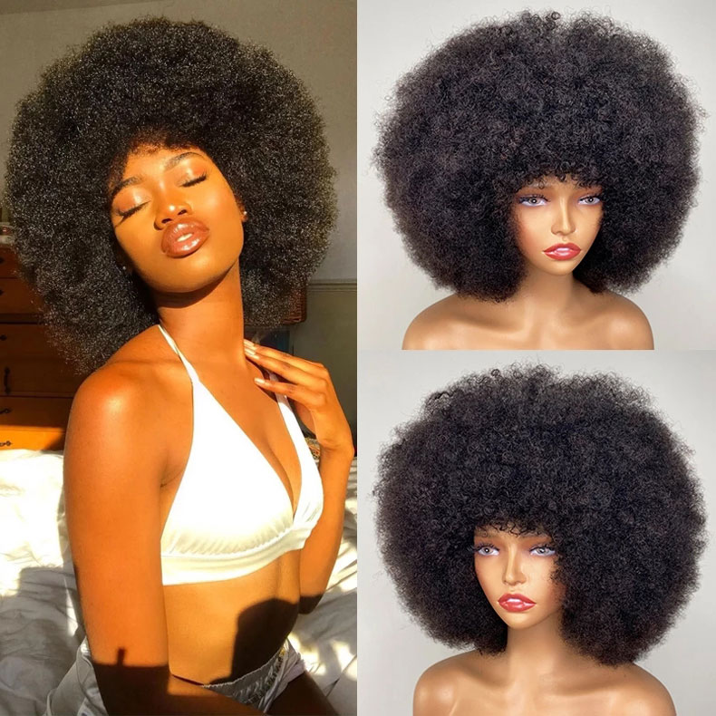 4c afro curl wig
