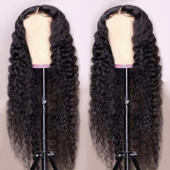 Wear And Go Glueless Wig Water Wave 5*5 HD Lace Closure Upgrade Pre-cut HD Lace Pre-plucked Hairline Wig