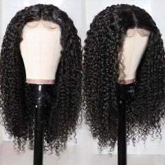 Wear And Go Glueless Wig Jerry Curly 5*5 HD Lace Closure Upgrade Pre-cut HD Lace Pre-plucked Hairline Wig