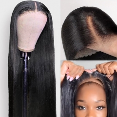 Wear And Go Glueless Wig Straight 5*5 HD Lace Closure Upgrade Pre-cut HD Lace Pre-plucked Hairline Wig