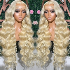 【360 Frontal】Ulahair 13A #613 Color 360 Transparent Lace Frontal Wigs 30inch Thick Straight Lace Wigs 180% Density Closure Wigs ULW069