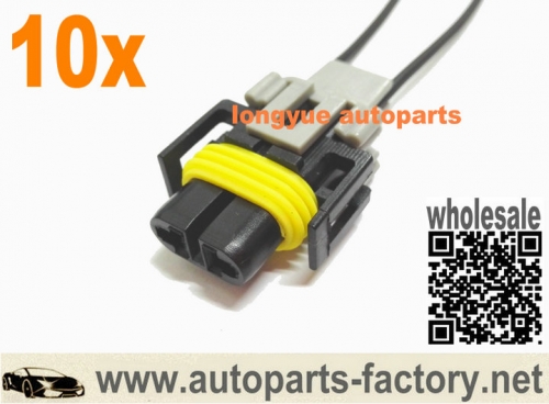 longyue 10pcs Ignition HVAC Blower Motor Resistor Connector Pigtail 6"