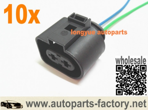 longyue 10pcs 1J0973752 Heater Blower Motor Fan Wiring Pigtail 98-05 A6 Plug Connector 1J0 973 752