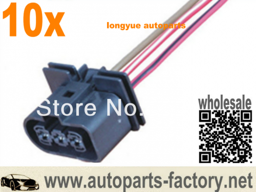 longyue 10pcs 3-way 1J0 906 233 Female Connector wiring harness 1J0906233 8"