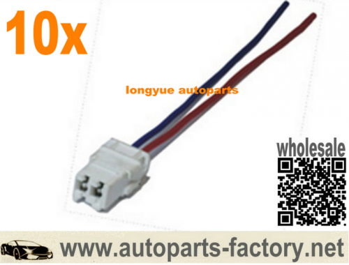 longyue 10pcs 2 polig vehicle Connector Wiring Plugs adapter universal 6"
