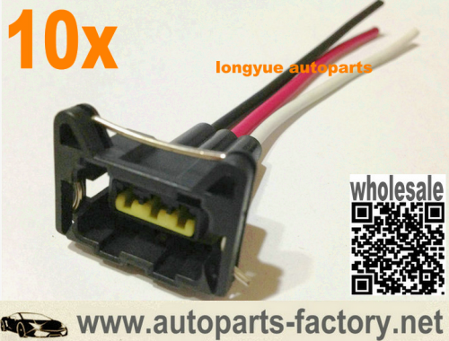 longyue 10pcs universal 3 way Connector Wiring Harness 6"