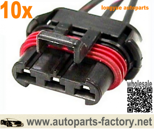 longyue 10pcs 3 way Metri-Pack 630 VHD Connector harness Coolant Fan Splice Engine Side 6"