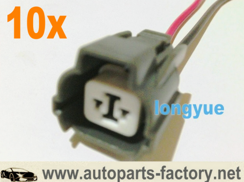longyue 10pcs 2 way Reverse switch plug crank fluctuation sensor connector pigtail 8"