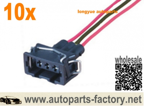 longyue 10pcs 3-way universal Connector wiring harness new 6"