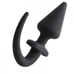 Silicone dog tail fox tail fun anal plug