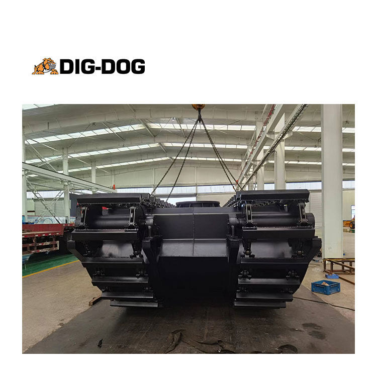 DIG DOG High Quality Amphibious Excavator dredger pontoon Undercarriage Swamp Amphibious Pontoon