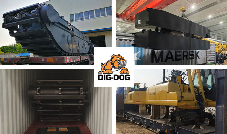 Amphibious Pontoon Excavator For Sale | DIG-DOG