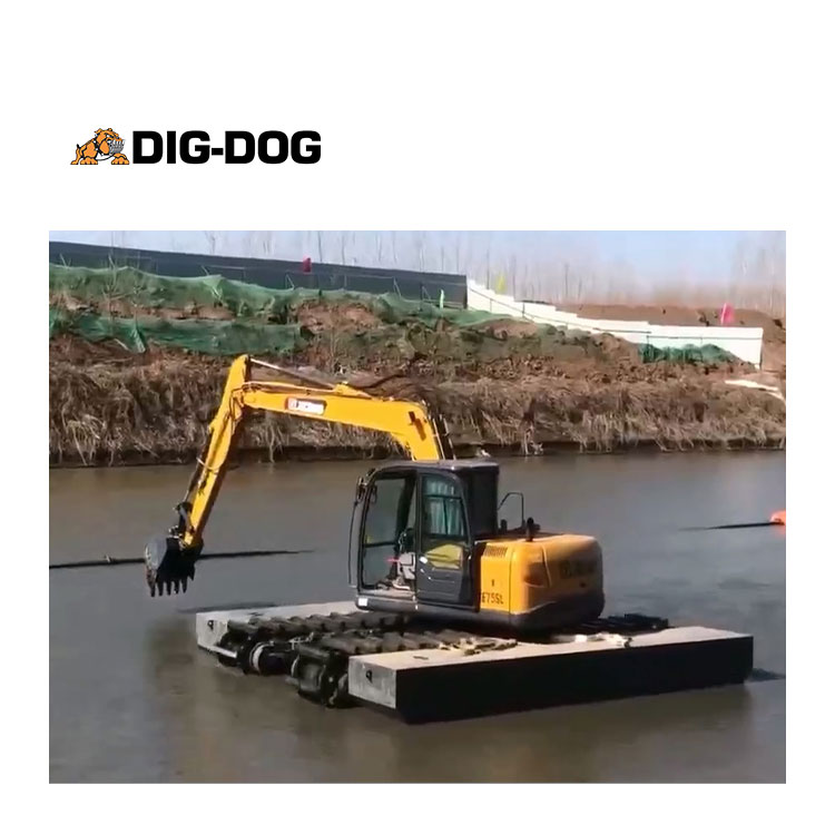 DIG-DOG Amphibious Pontoon Excavator For Sale