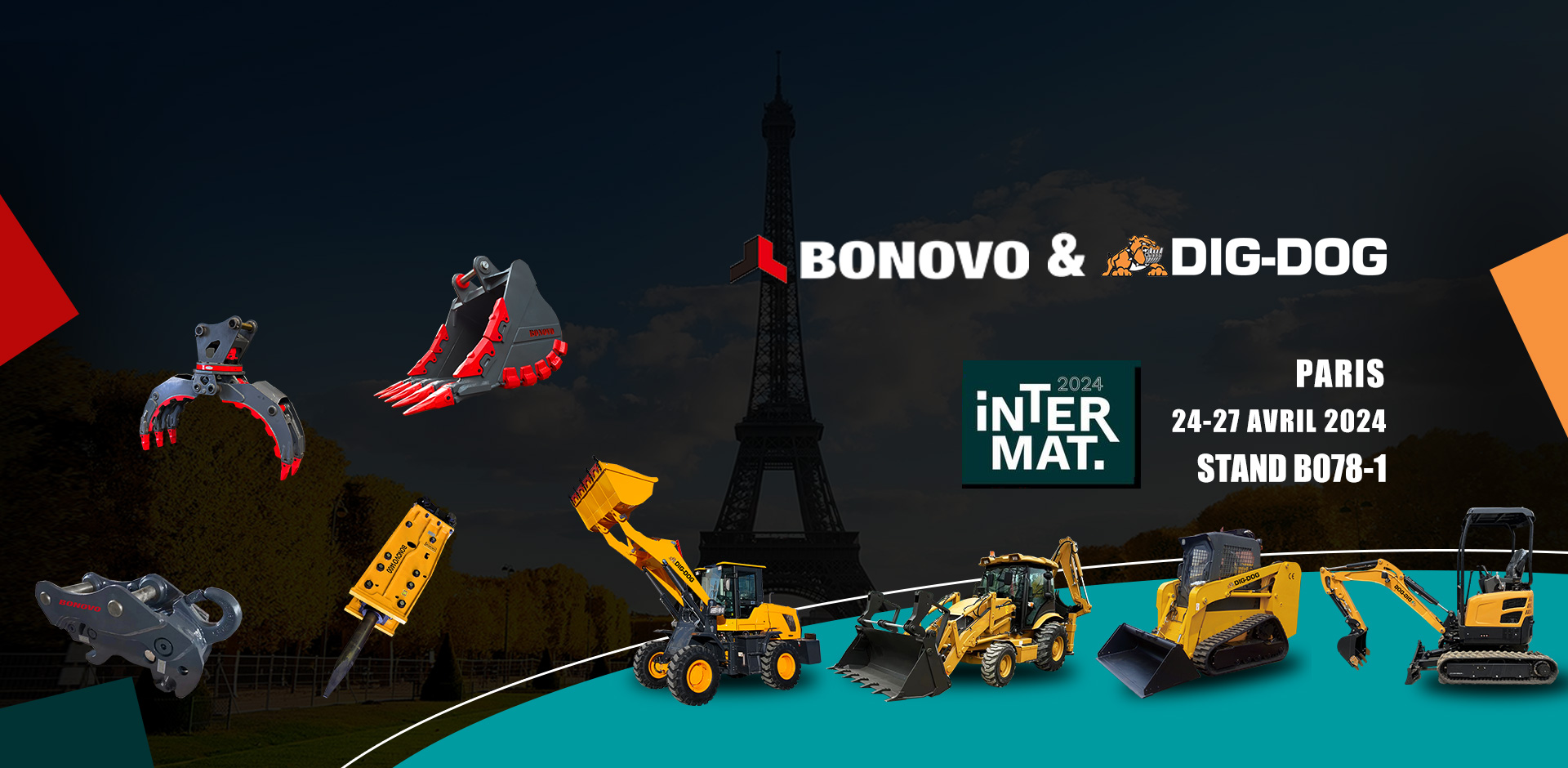 DIG-DOG is unveiling not one new groundbreaking models at Intermat 2024in Paris, and you won't want to miss it!