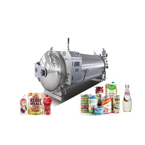 What kind of food sterilization process is the water spray sterilization retort suitable for?