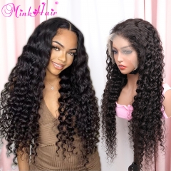 Deep Wave HD & Transparent Lace Wig 4x4 5x5 6x6 Closure Wig 13x4 13x6 Full Frontal Wig 100% Human Raw Hair Mink Brazilian Hair