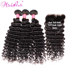 Deep Wave Hair Bundle Deals Mink Hair Factory Brazilian Hair Wholesale