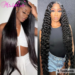 Long Length 34-40inch Lace Wig 250% Density 100% Mink Raw Human Hair