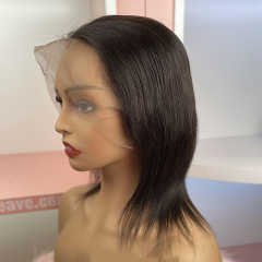 FLASH SALE 068 #1B Color 10inch Silky Straight Brown 13x6 Lace Front Wig(Sales products, do not accept refund/return)