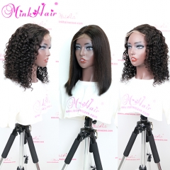 Custom Lace Bob Wig Human Hair Wigs 180% Density HD Lace And Transparent Lace (Ready to Ship)
