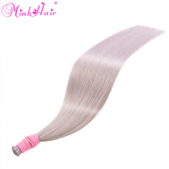 12A Color #Gray Bulk Human Hair for Braiding Without Weft Wholesale Low Price