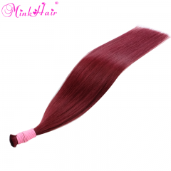 12A Burgundy Color #99J Straight Bulk Hair For Braiding No Weft Hair Extensions