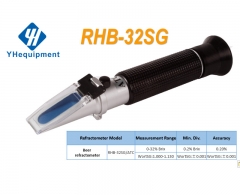 RHB-32SG ATC Beer 0-32% Brix WortSG:1.000-1.130 optical refractometer