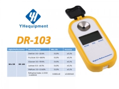 DR-103 Dextran: 0.0--10.6% Fructose: 0.0--68.9% Glucose: 0.0--59.9% Lactose: 0.0--16.5% Maltose: 0.0--15.60% Refractive Index :1 Digital Refractometer