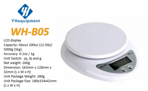 WH-B05 5kg Capacity LCD Digital Electronic Scales