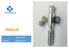 YHCO-02 Small Soda Cartridge gas regulator  ,Premium Regulated CO2 Charger,Co2 Keg Charger kit with ball lock fitting,mini CO2 Regulator
