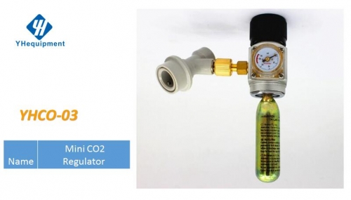 YHCO-03 CO2 Mini Gas Regulator & corny keg ball lock disconnect for beer tap,homebrew GAS regulator