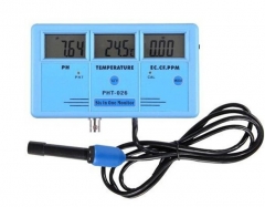 PH-026  Pro 6 in 1 Rechargeable Multifunction LCD Digital Meter Water Quality Tester EC CF TDS ppm PH C F