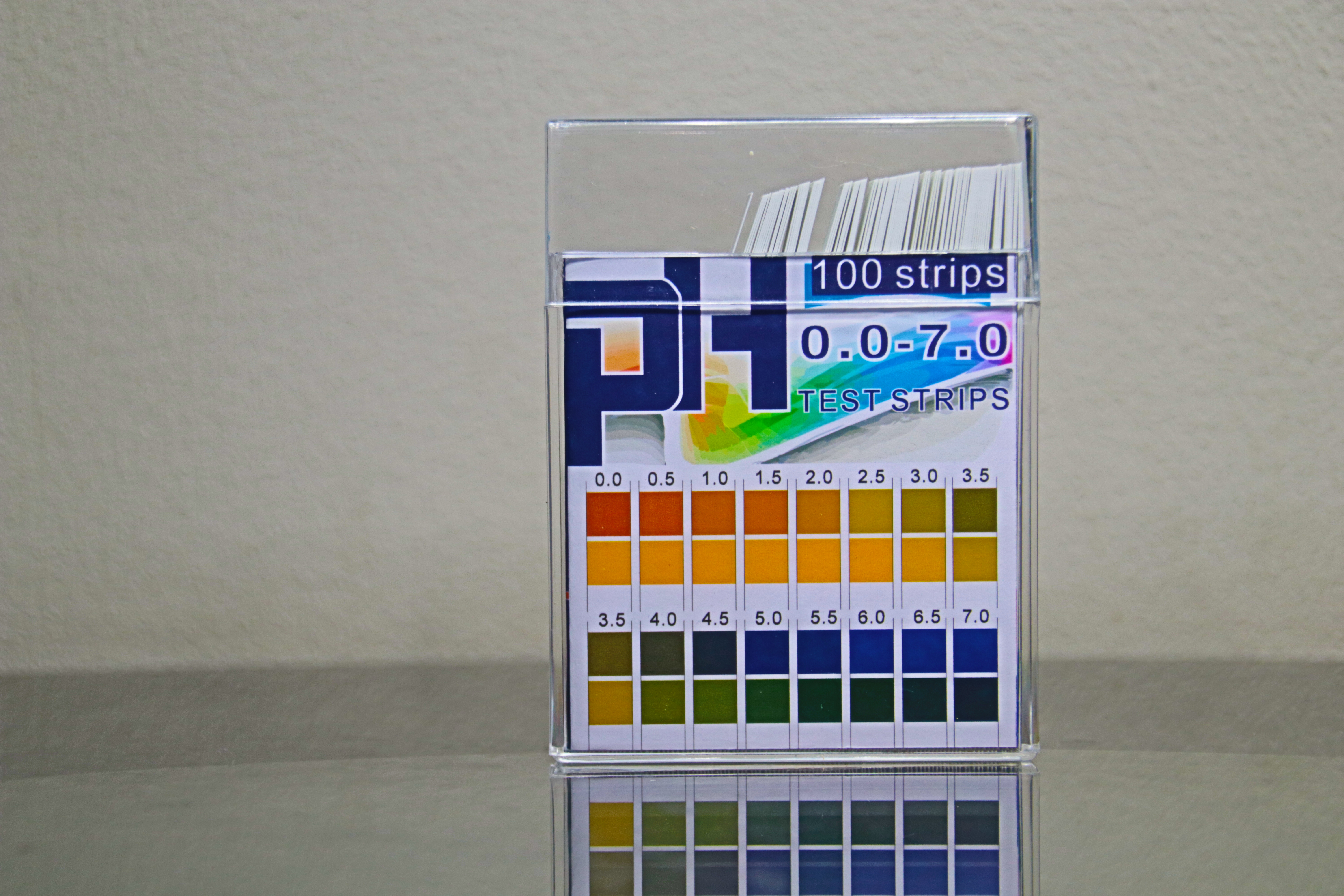 5 In 1 Test Strips Color Chart