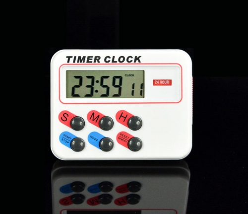 YH-BK726 Countdown Timer Alarm with Stand White Kitchen Timer