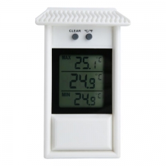 Waterproof Thermometer Garden GreenHouse Wall Temperature Measurement Max Min Value Display -20~50C