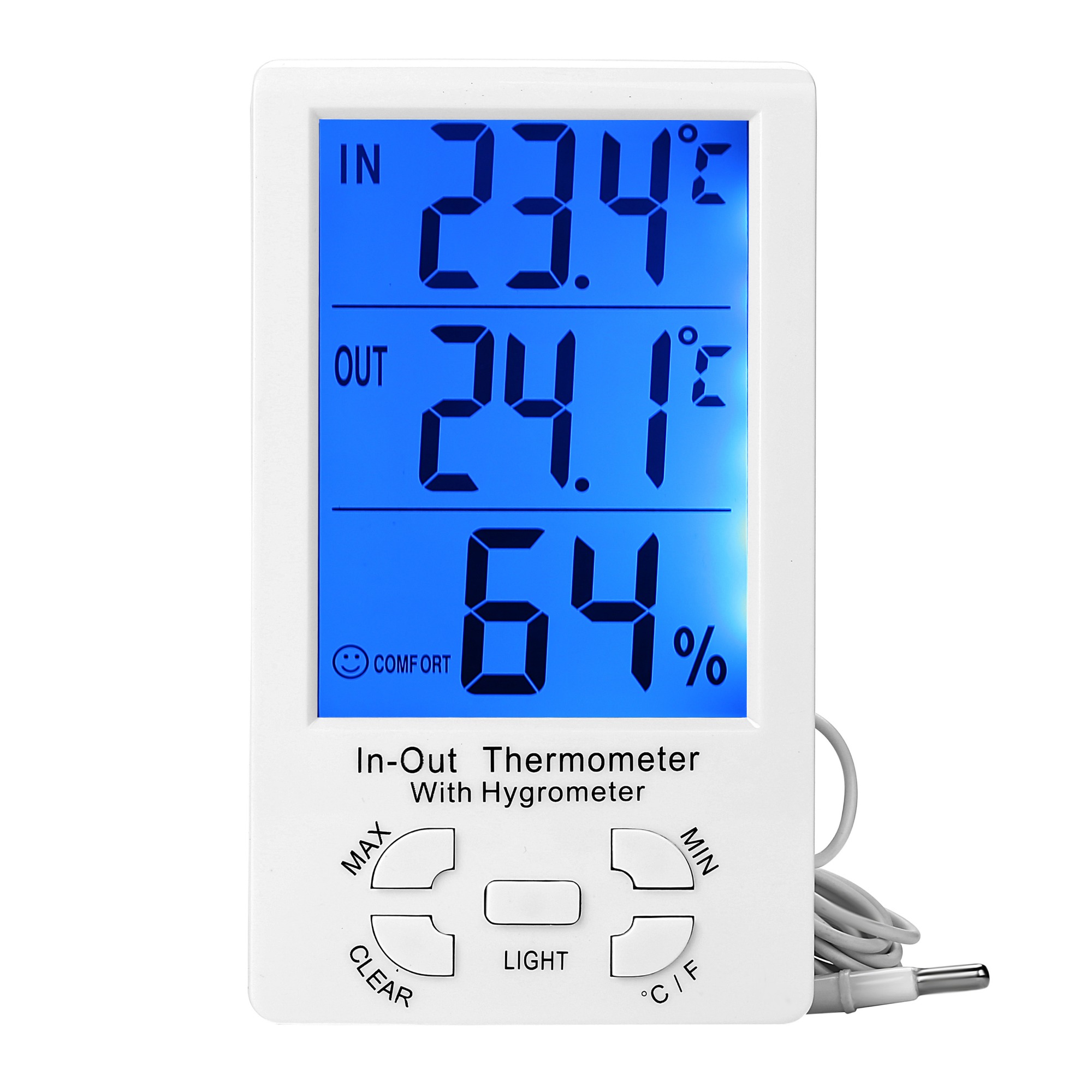 YH907 Digital Indoor Outdoor MinMaxThermometer thermometer hygrometer