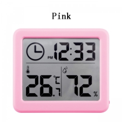 YH-WDJ-01 Ultra-thin Simple Digital LCD Hygrometer Thermometer Electronic Clock