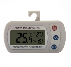 YHS-186 Freezer Thermometer with Hook Waterproof LCD Digital Display Refrigerator Thermometers
