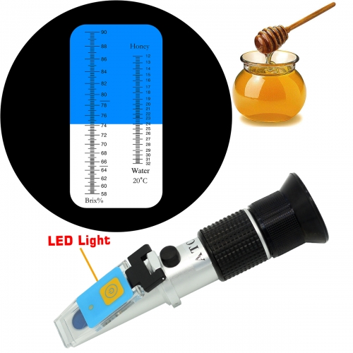 LED-RHB-90N ATC Honey 58-90%Brix 12-32%Water optical refractometer