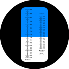 RHB-90N ATC Honey 58-90%Brix 12-32%Water optical refractometer