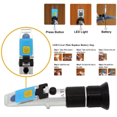 LED-RHB-90N ATC Honey 58-90%Brix 12-32%Water optical refractometer