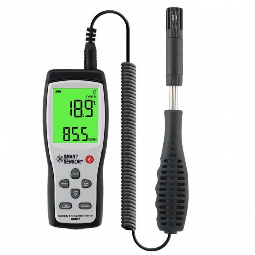 AS847 2 in 1 K Type Thermocouple split digital hygrometer humidity meter humidity gauge max/min temperature humidity sensor