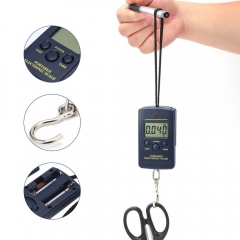 YHNS-5 NEW Digital Scales Luggage Scale Load 40Kgx 10g LCD Mini Protable Pocket Weighting Fishing Scale Electronic Hanging Balance Fish
