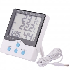 HTC-2A Electronic Digital Room In and Out Temperature Humidity Meter Thermometer Hygrometer