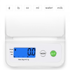 YHKS-286 3kg0.1g High Accuracy Kitchen Scale LCD Display Home Wenghing Food Scale Kitchen Cooking Tools