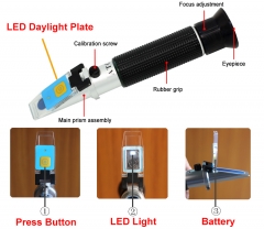 LED-RHB-10 ATC Brix 0-10% optical refractometer