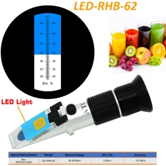 LED-RHB-62 ATC Brix 28-62% optical refractometer